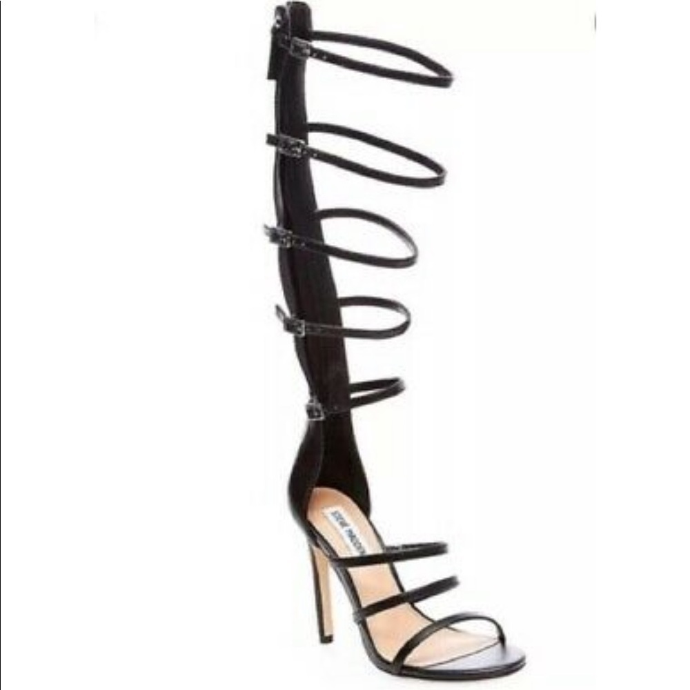Steve Madden Black Cibel Heels Size 10